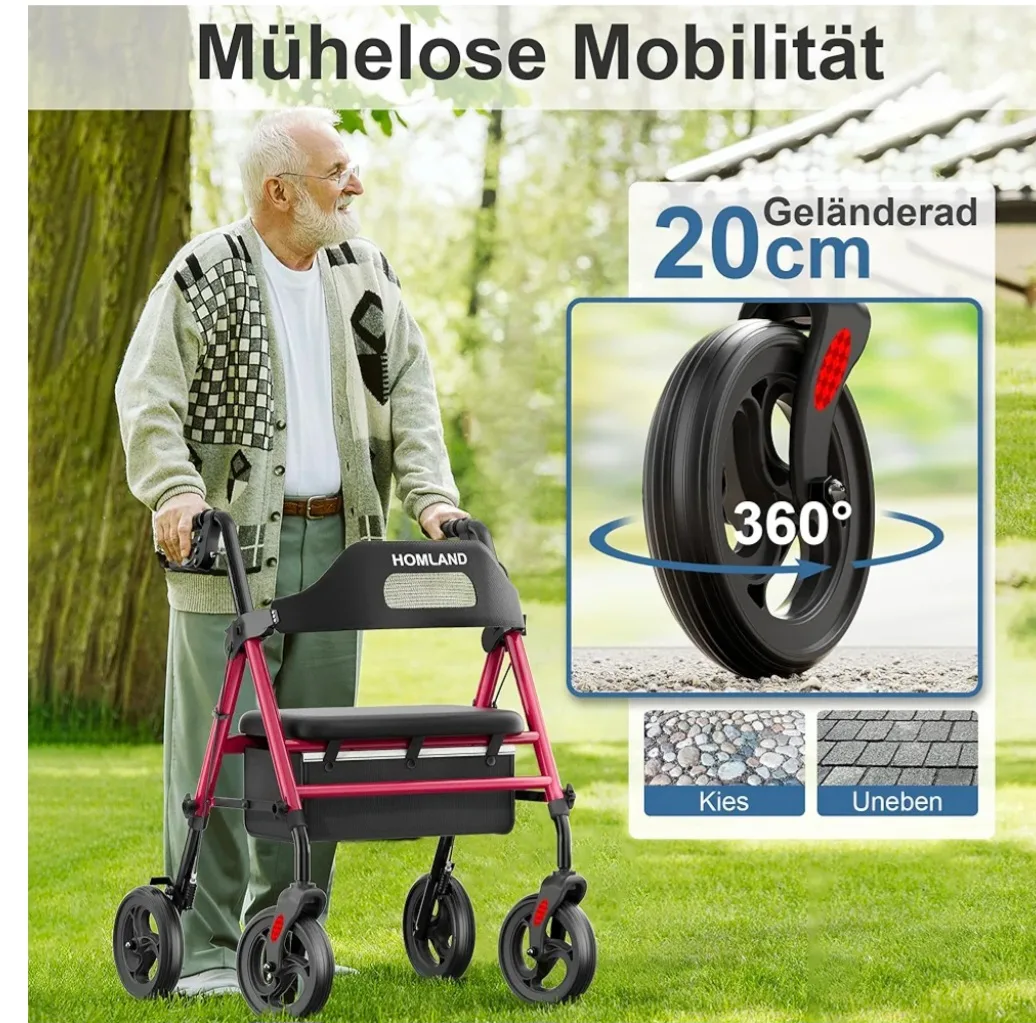 Homland Folding Rollator Walker image indicator(2)