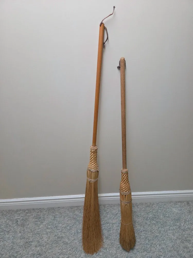 Two hand made corn brooms image indicator(2)