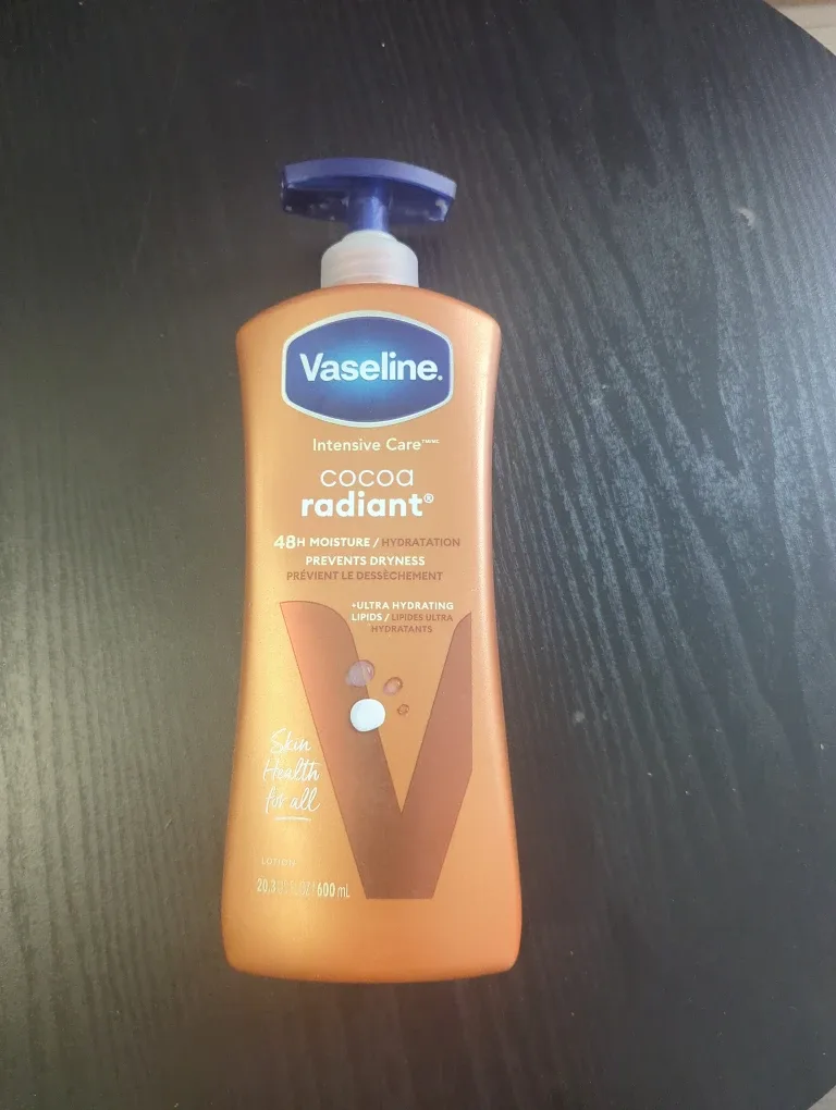 Vaseline Intensive Care Cocoa Radiant Lotion 600ml (used) #free