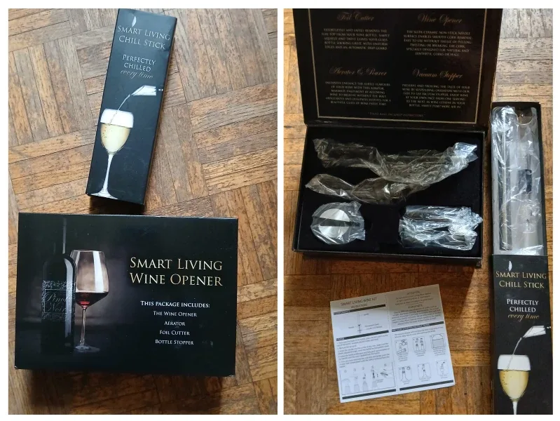 Smart Living Wine Opener & Chill Stick Set thumbnail