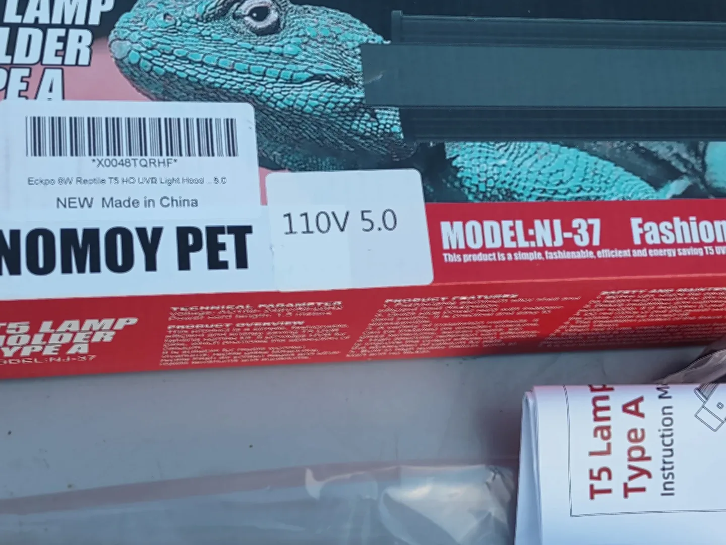 NOMOY PET T5 Lamp Holder Type A Model NJ-37 - NEW image indicator(2)