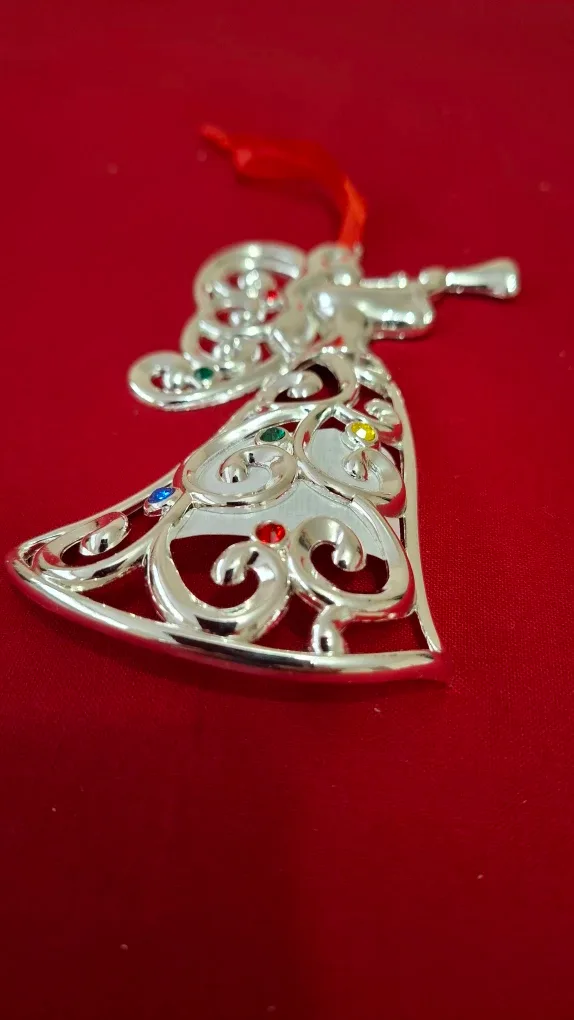Lenox Sparkle and Scroll Angel Ornament image indicator(4)