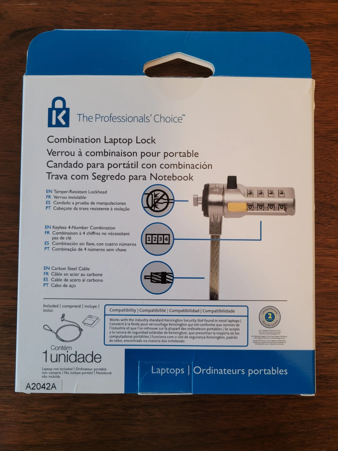 Kensington Combination Laptop Lock - New in Box - photo 2