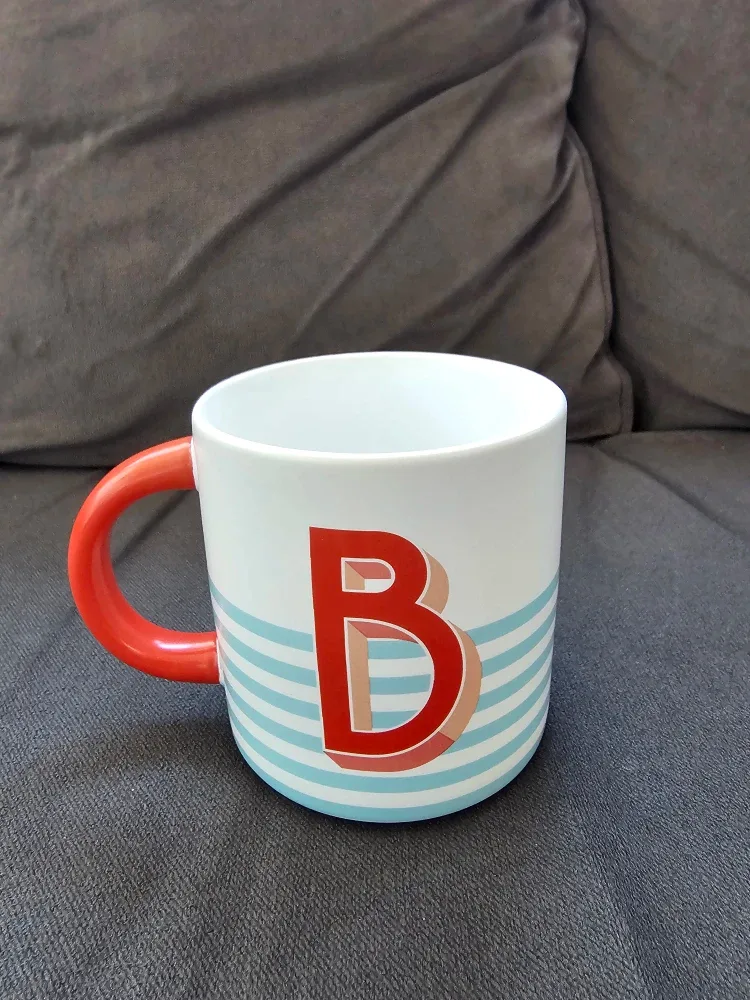 Indigo OUI Monogram "B" Mug ☕️ image indicator(2)