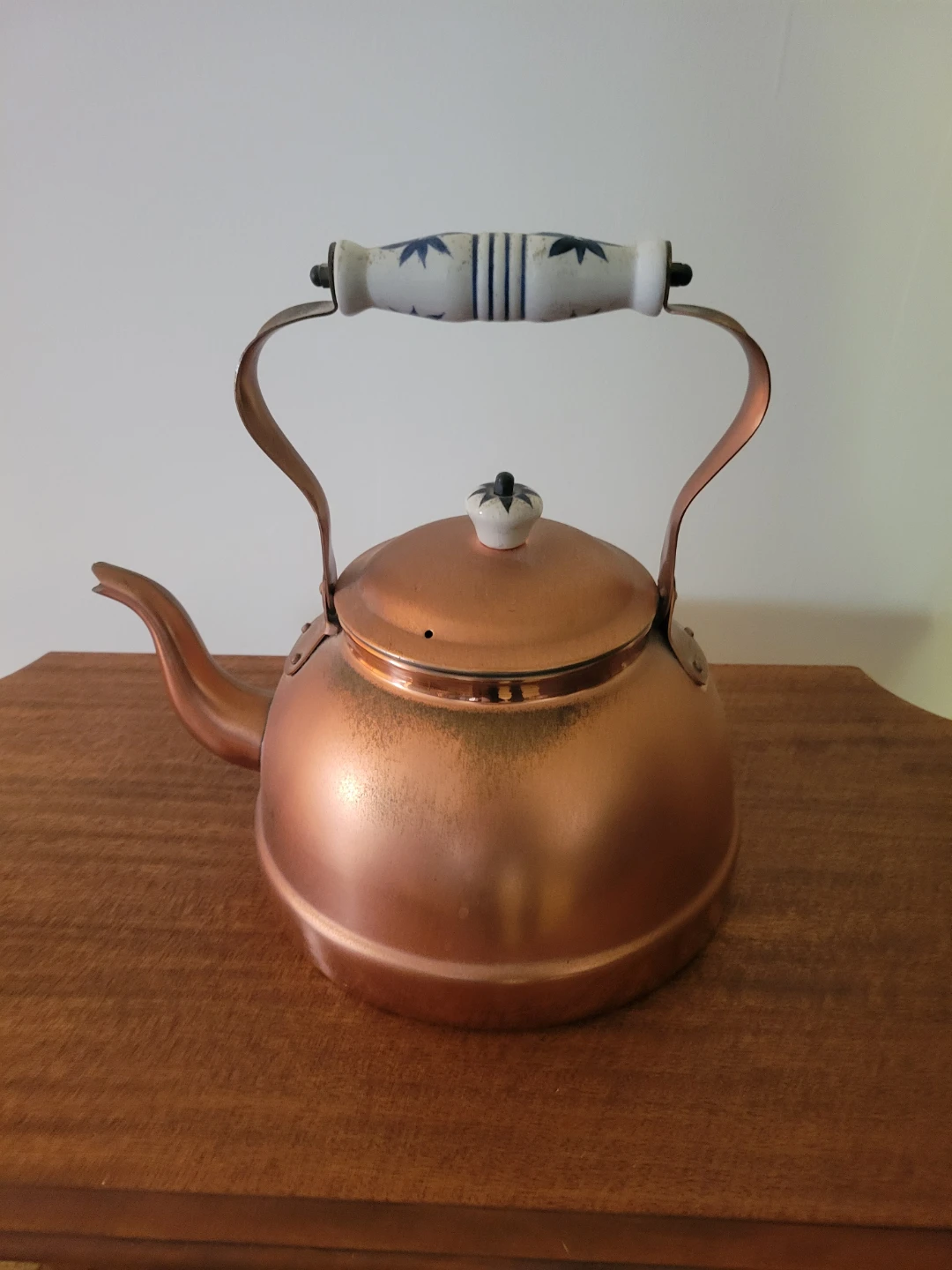 Vintage Copper Tea Kettle