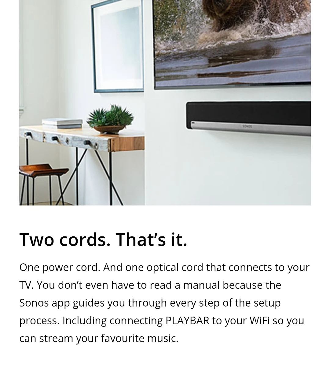 Sonos PlayBar Wireless Soundbar For Home Theatre & TV " FIRM " - photo 4