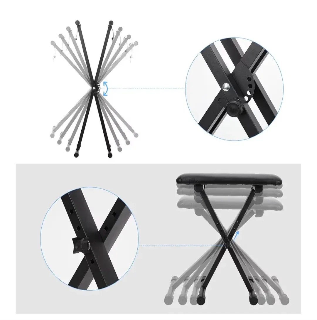Keyboard Stand & Bench Set, Double-X image indicator(2)