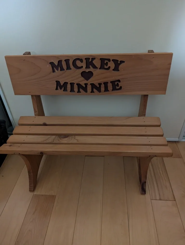 Mckey & Minnie Wooden Bench
