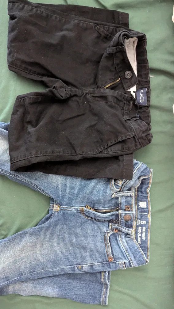 Kids' Place & Gap Pants, Minecraft Shirt 5T image indicator(3)