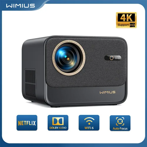 Wimius Smart 4K Wifi Bluetooth Projector thumbnail