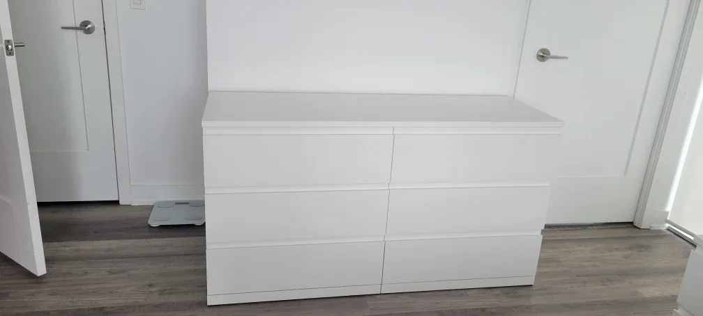 IKEA STORKLINTA 6-Drawer Dresser - White