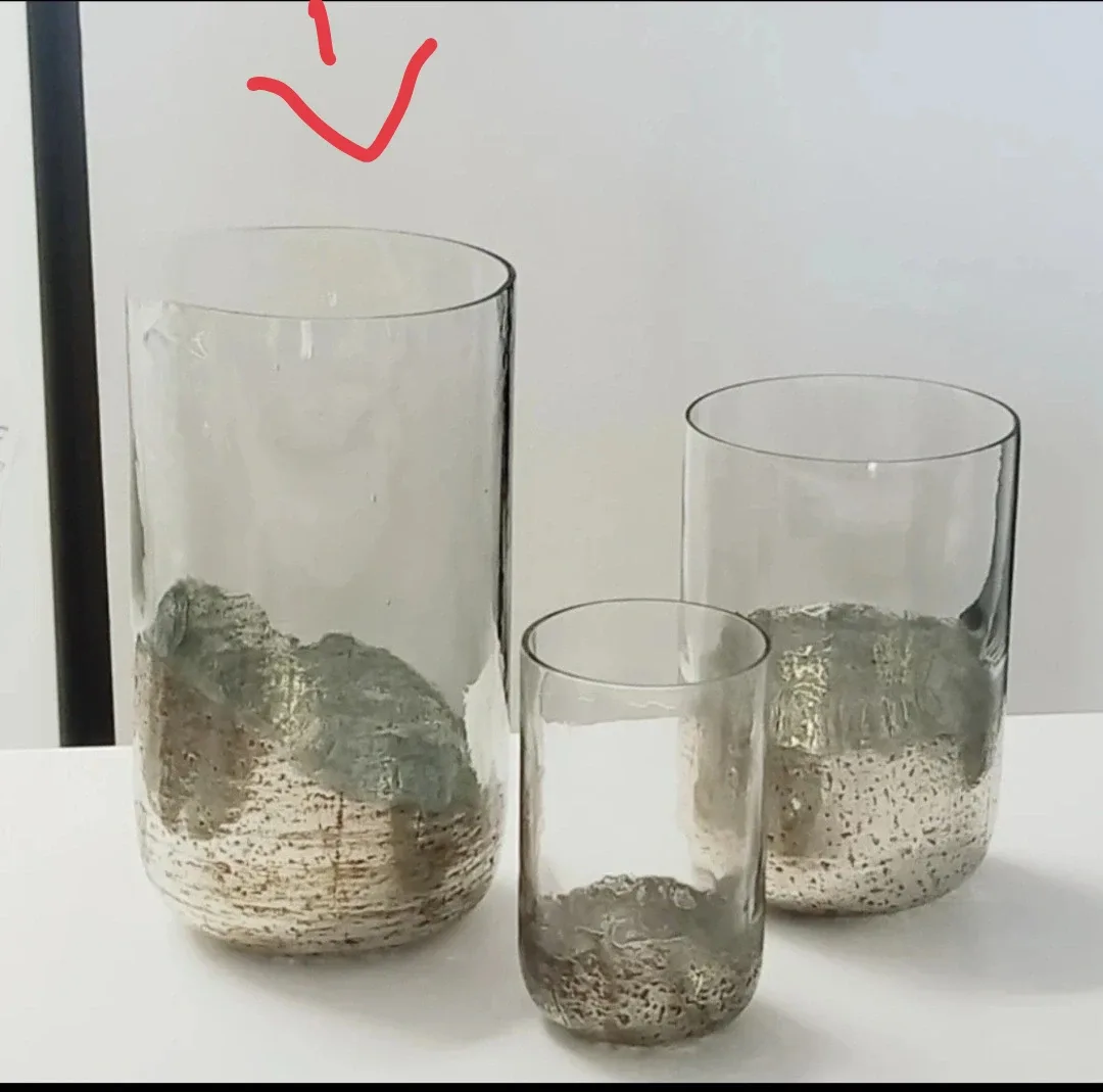 INDABA - Brand New in Box - Silver Hurricane Vase Large 10.5"