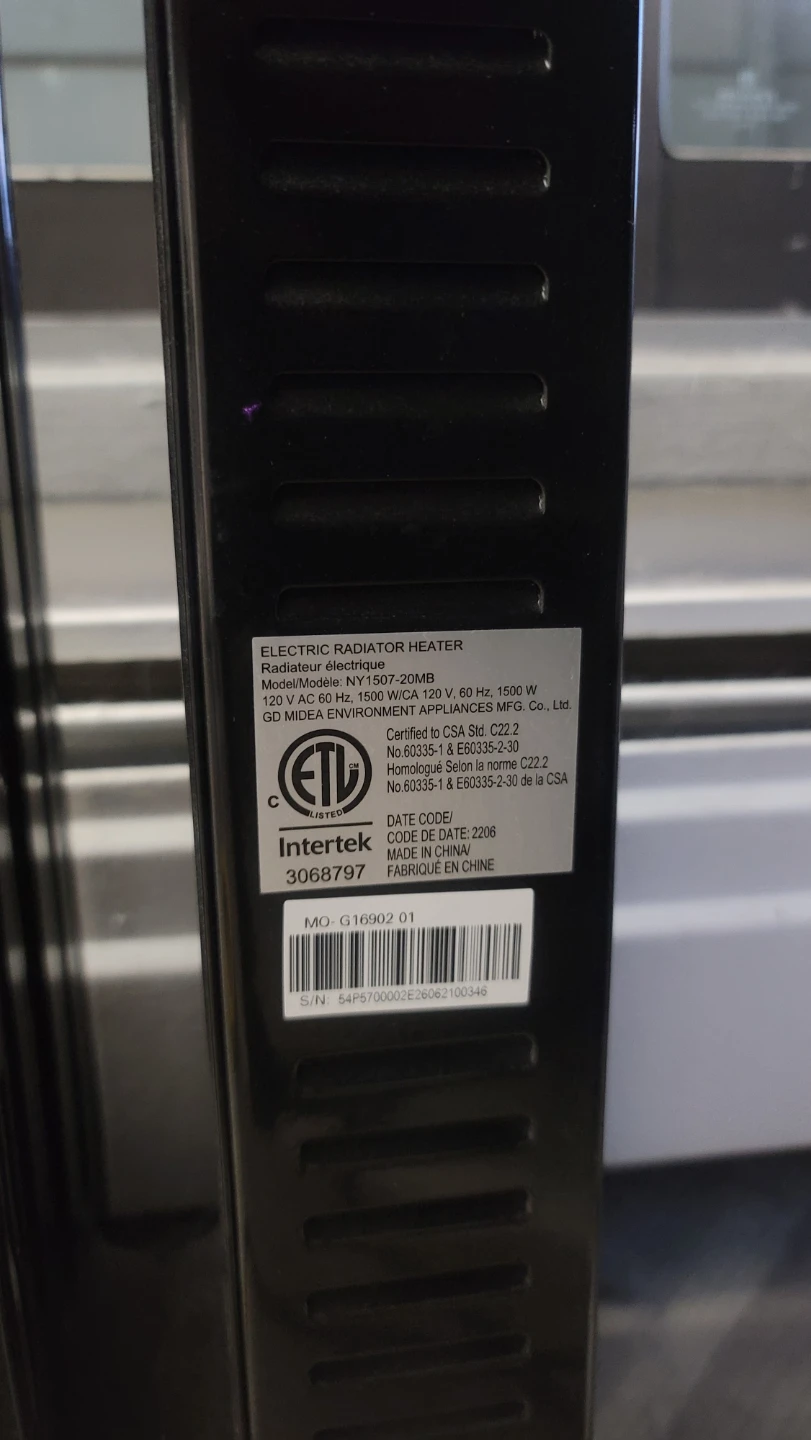 Pelonis 1500W Oil-Filled Electric Radiant Heater - photo 5