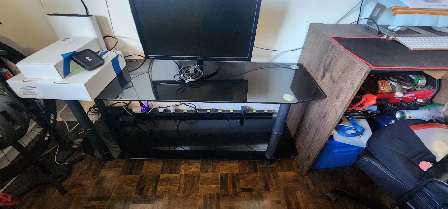 Black Glass Computer Desk image indicator(2)