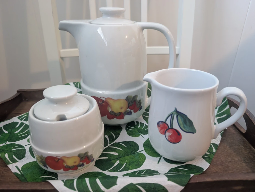 Corelle Coordinates Stoneware Tea Set