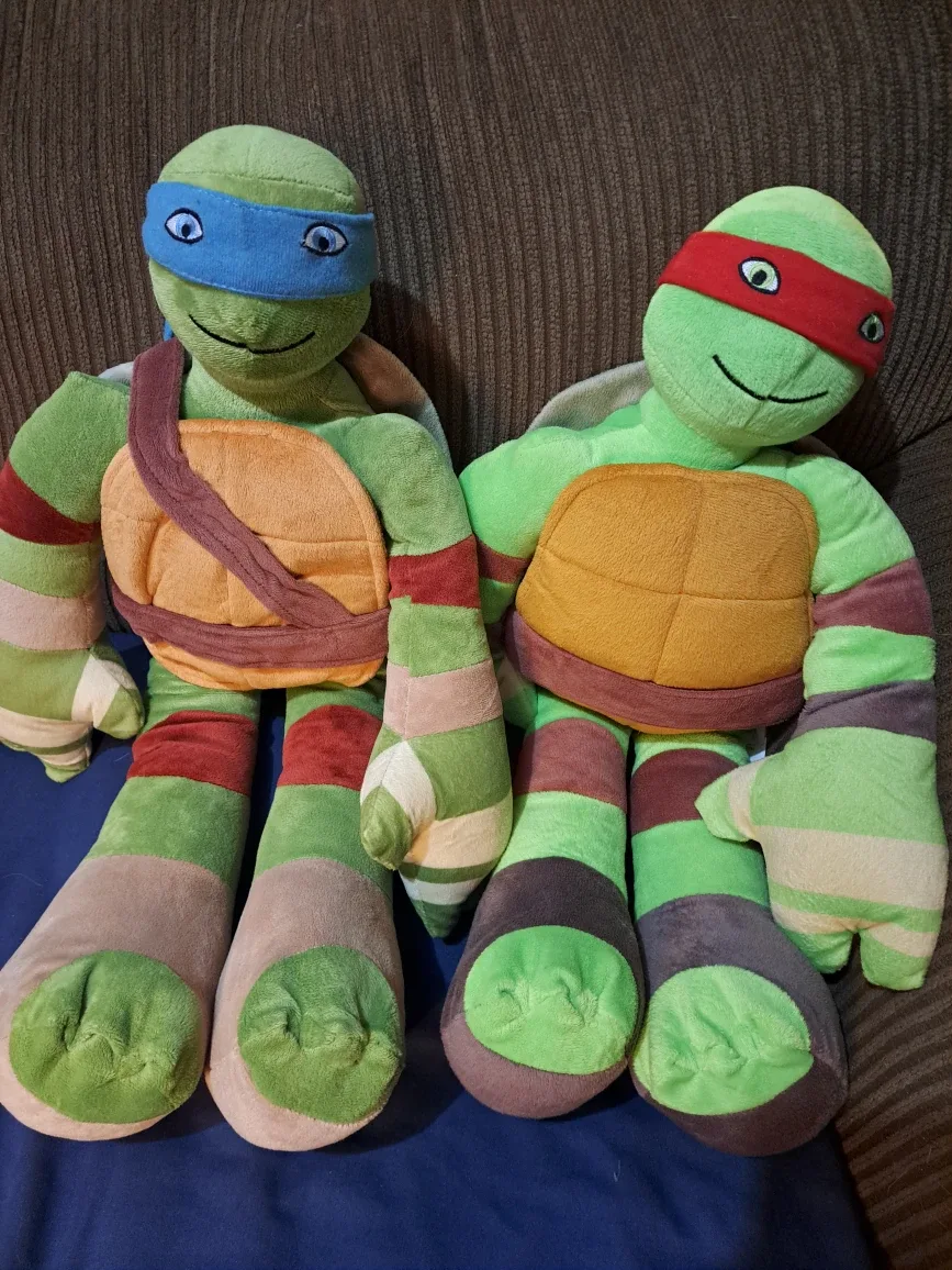 TMNT Plush Toys - Leonardo & Raphael