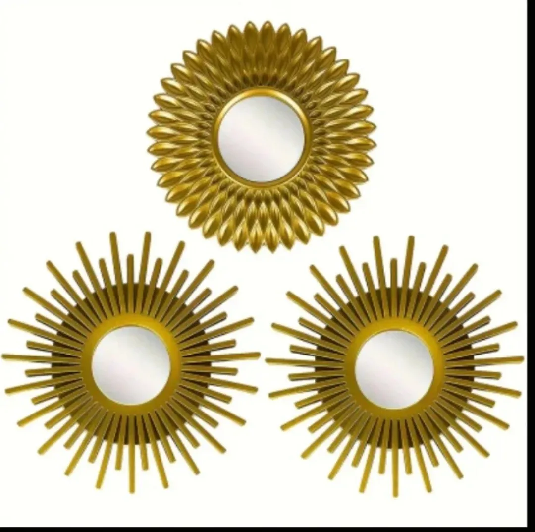 🥕BRAND NEW Gold Decorative Wall Mirror - New in Box! image indicator(6)