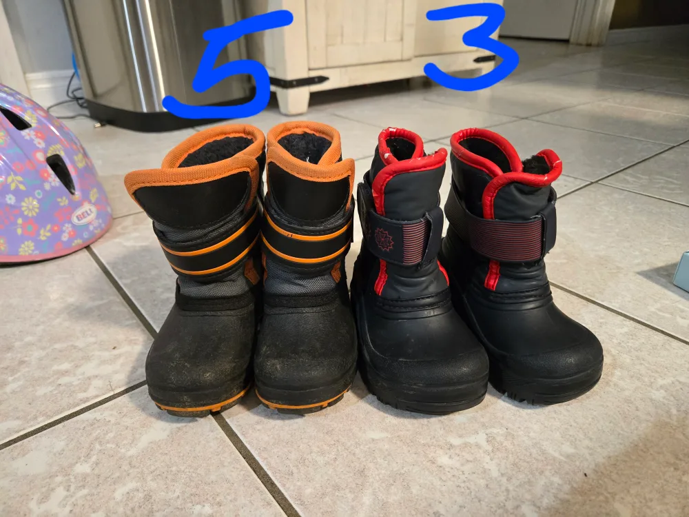 winter boots and a robe