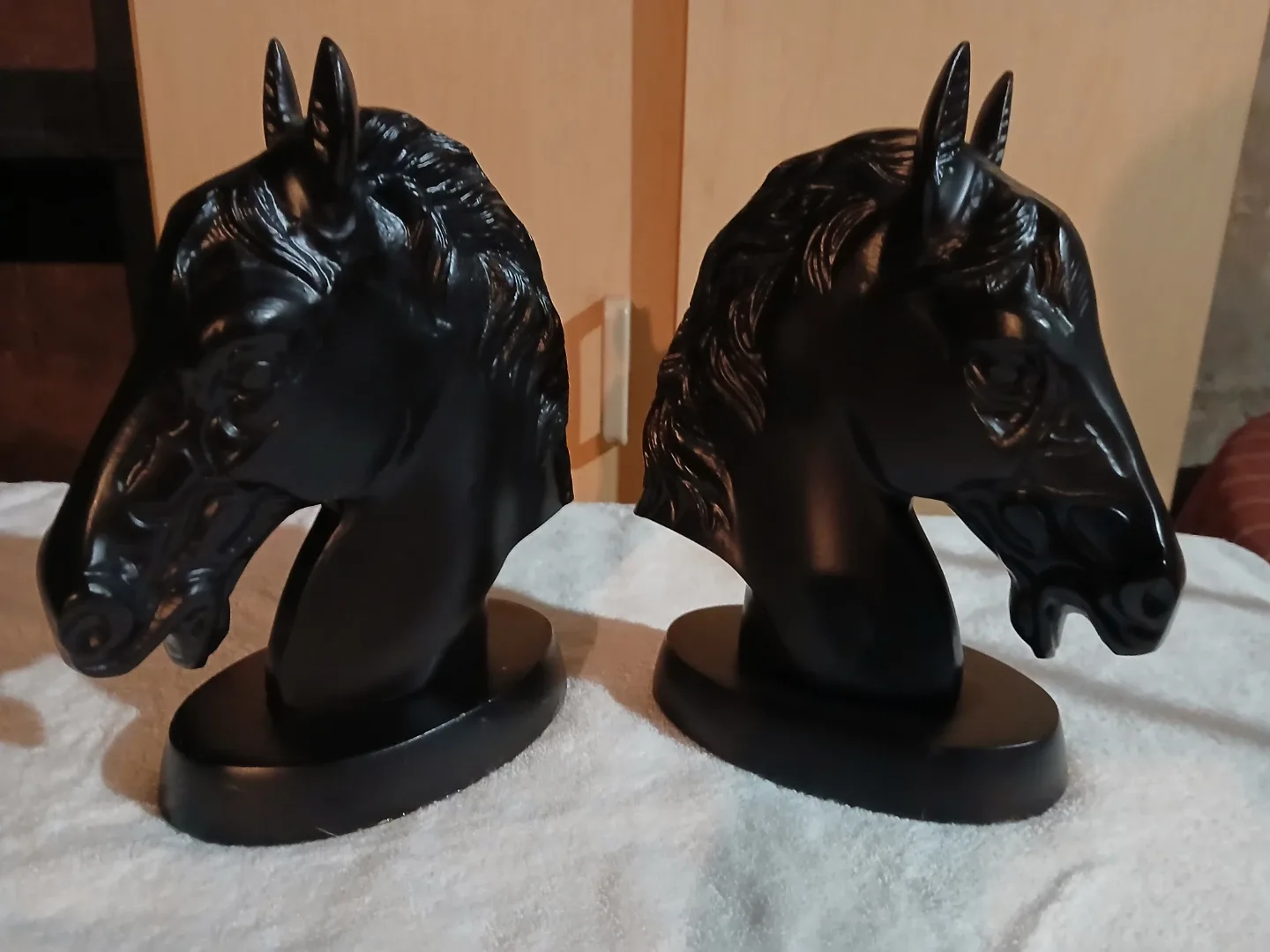 Black Horse Head Decor - Set of 2 thumbnail