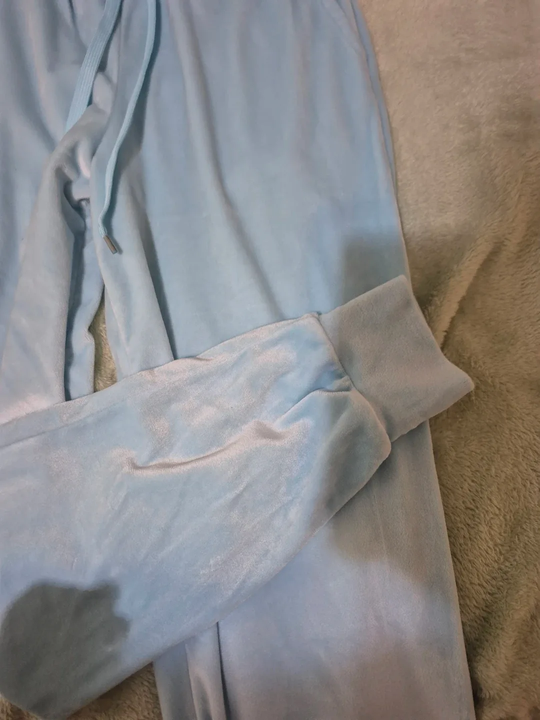 Bluenotes Blue Velour Pants - XS image indicator(2)