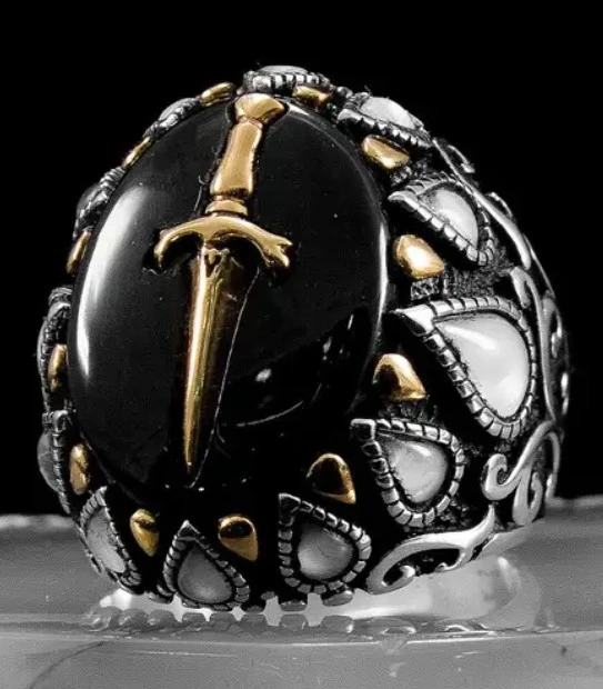 Sword Design Silver Ring