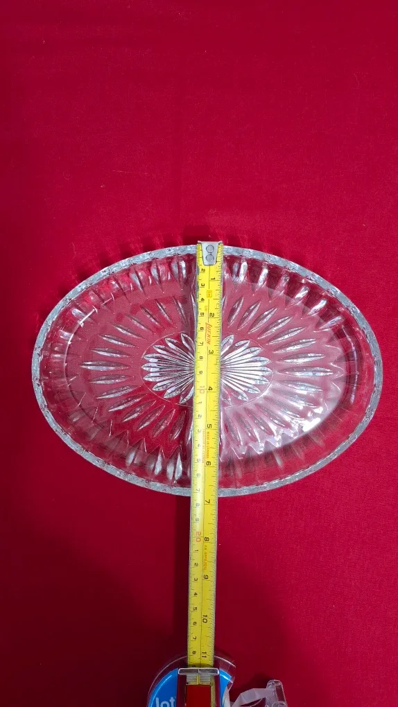 Glass Serving Dish with Silver-plated Holder image indicator(8)