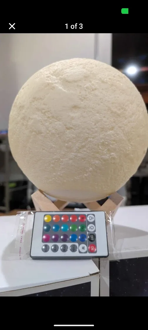 3D Moon Lamp with Remote