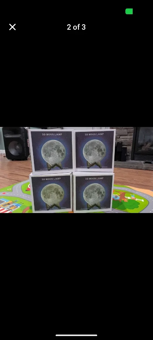 3D Moon Lamp with Remote image indicator(2)