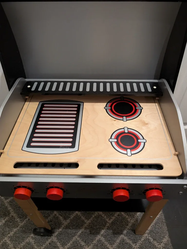 Kids Wooden Play BBQ image indicator(3)