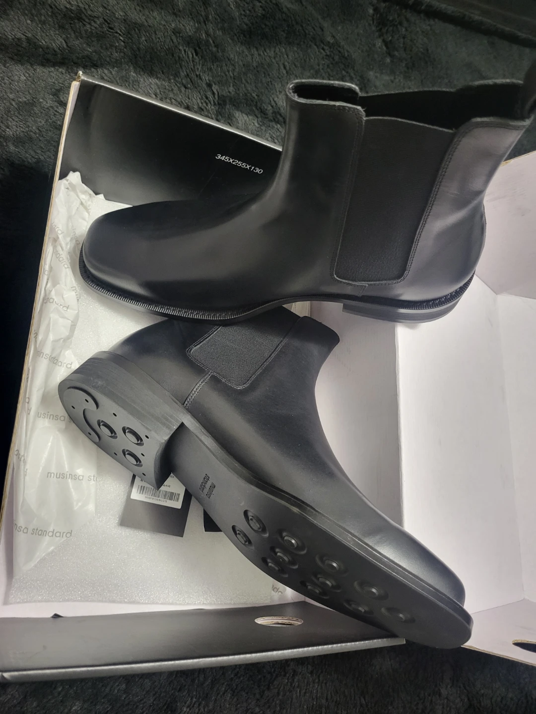 Musinsa Standard Black Chelsea Boots - photo 5