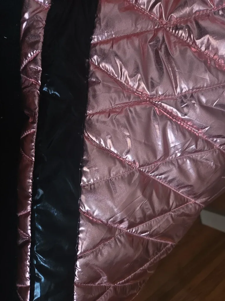 Pink Ski Suit with Fur Hood image indicator(4)