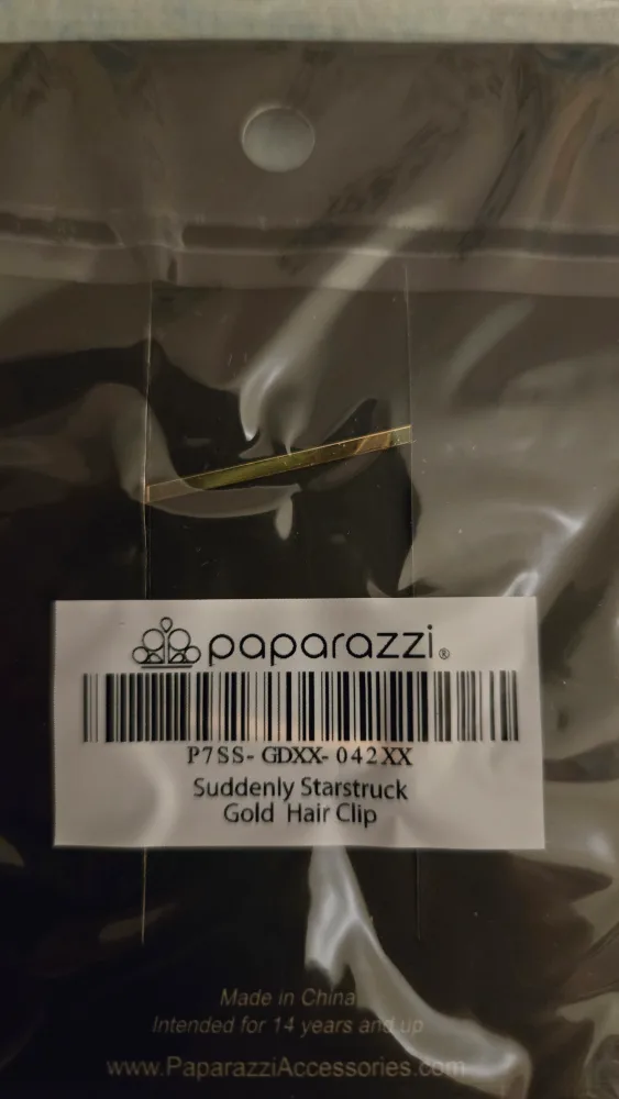 Paparazzi Suddenly Starstruck Gold Hair Clips - New image indicator(3)