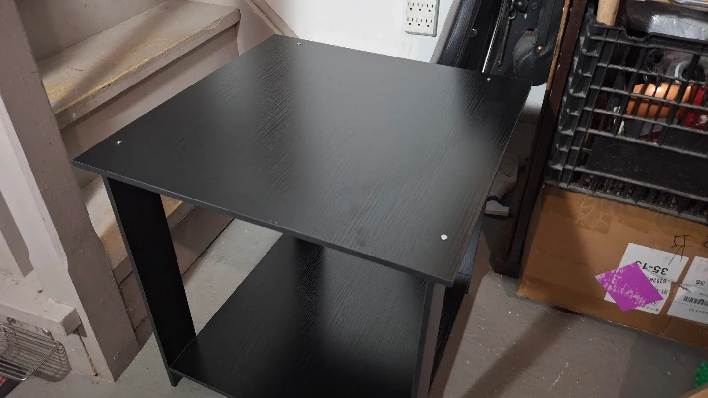 Black End Table with Shelf image indicator(2)