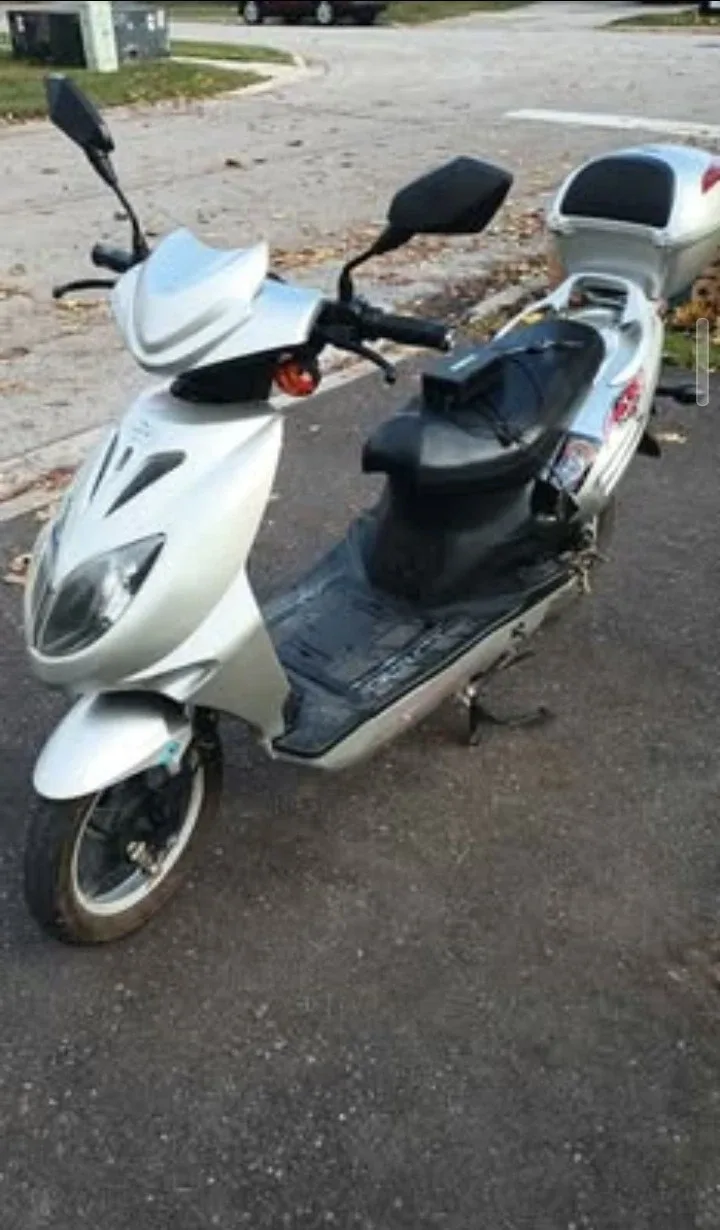 Silver E-Bike Scooter image indicator(5)