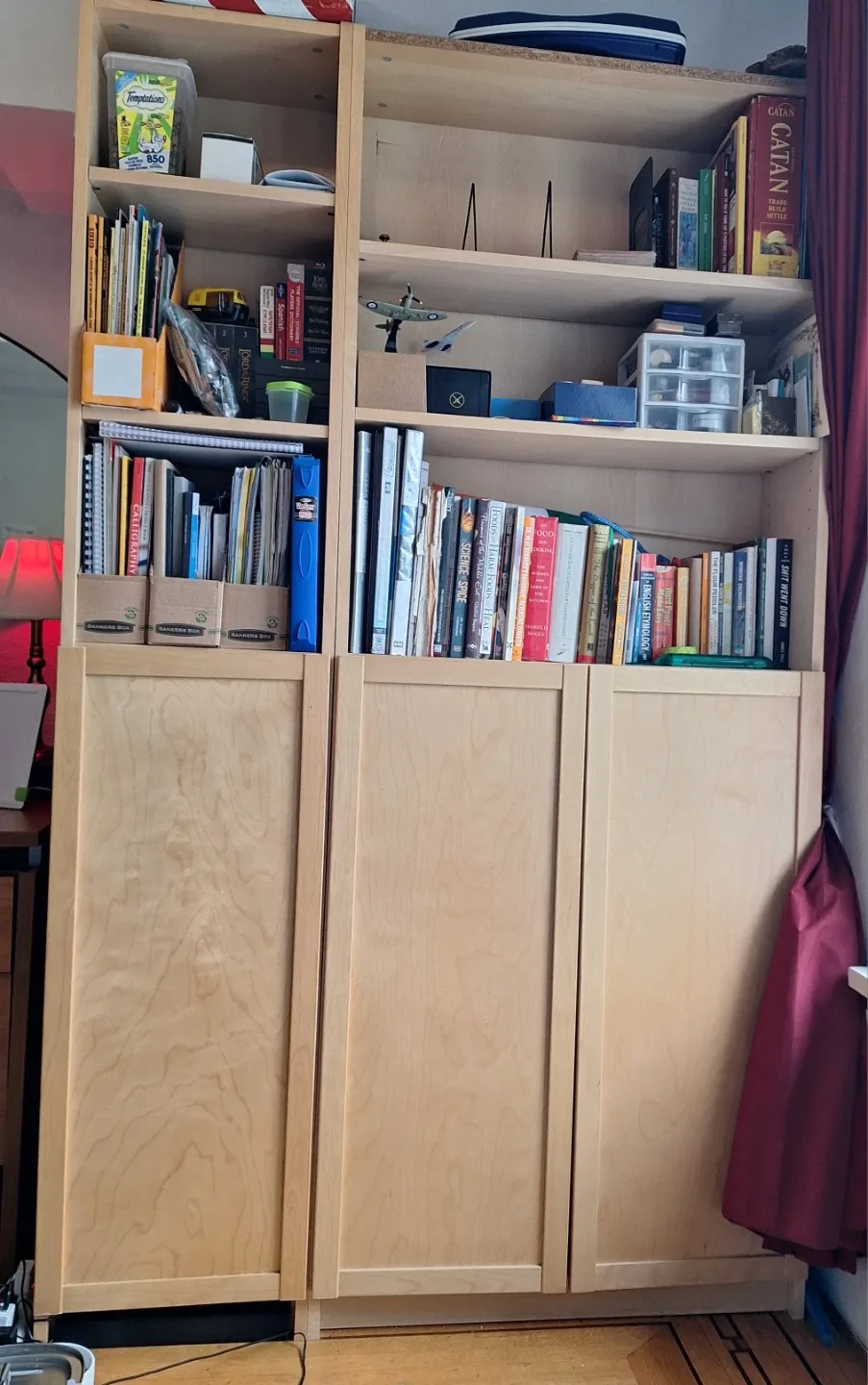2x IKEA Billy Bookcase with Doors