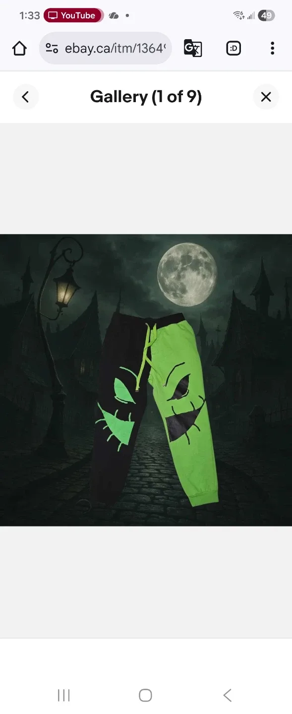 Oogie -Boogie Pants and Hoodie(Small) Pick up Port Moody image indicator(2)