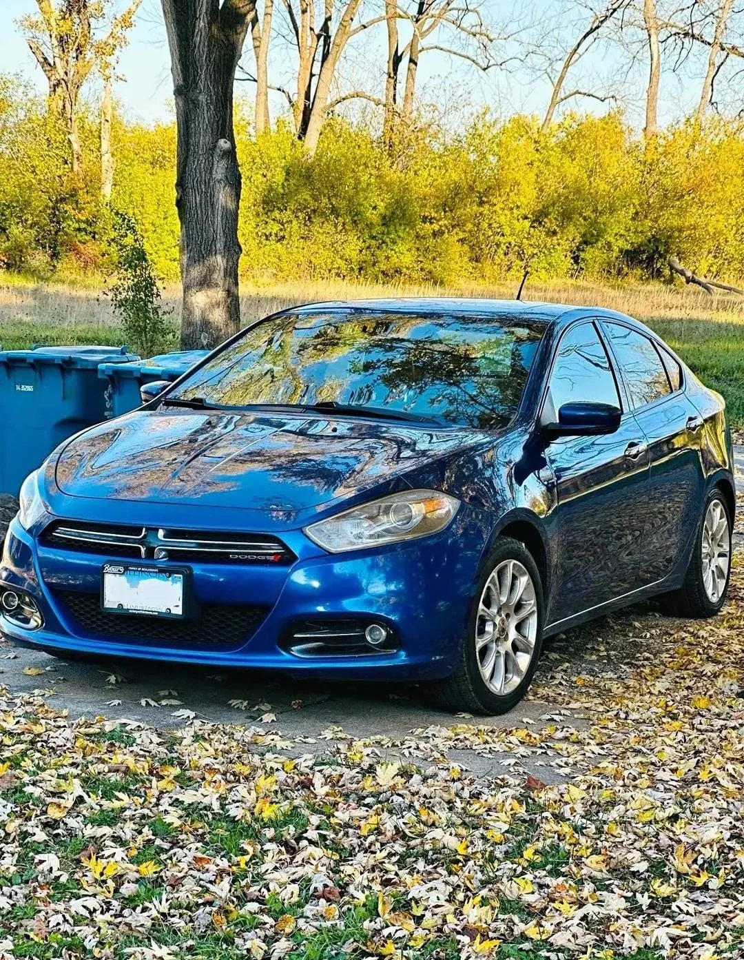 Blue Dodge Dart Limited