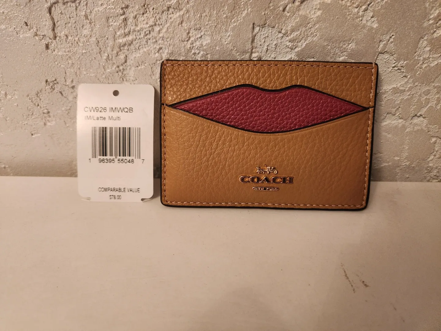 Coach Card Case Latte Multi