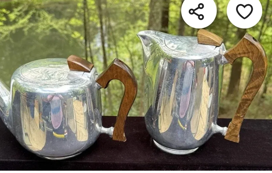 Picquot Ware teapot and coffee pot (vintage)