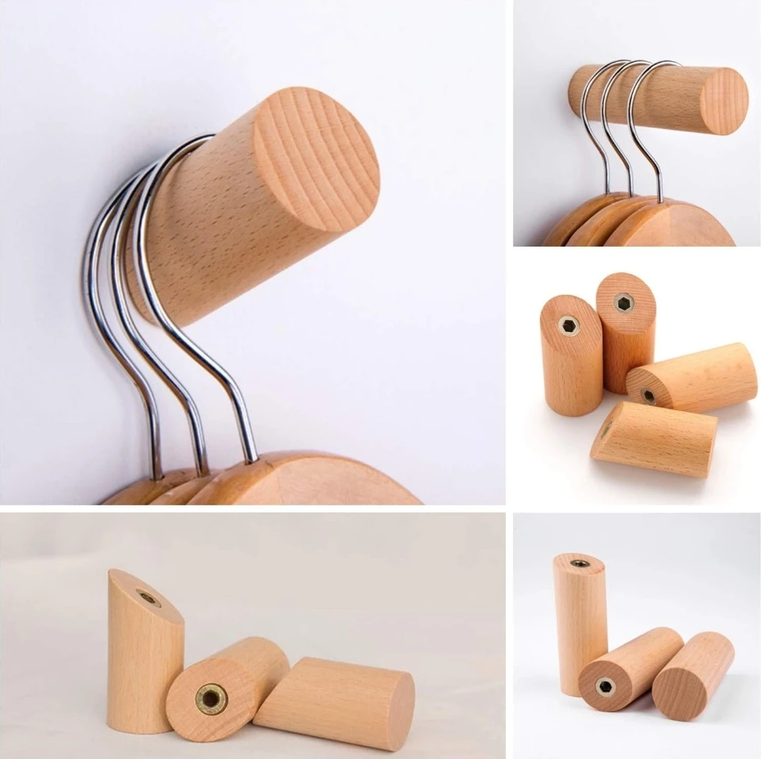 Wooden Wall Hooks - 10 Pack - photo 3