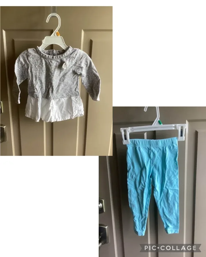 Girls sz 18 months outfits & sleepers $3 each image indicator(4)