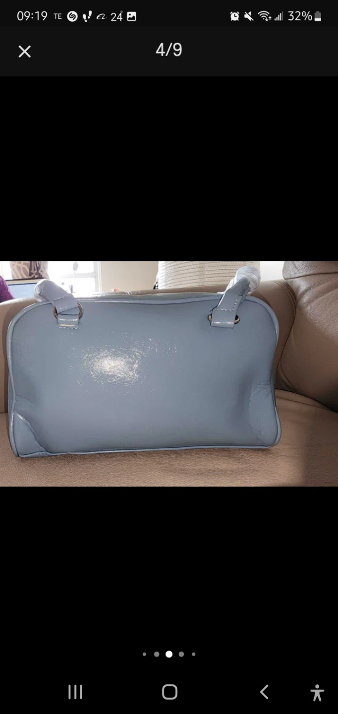 Blue Handbag with Pockets - photo 2