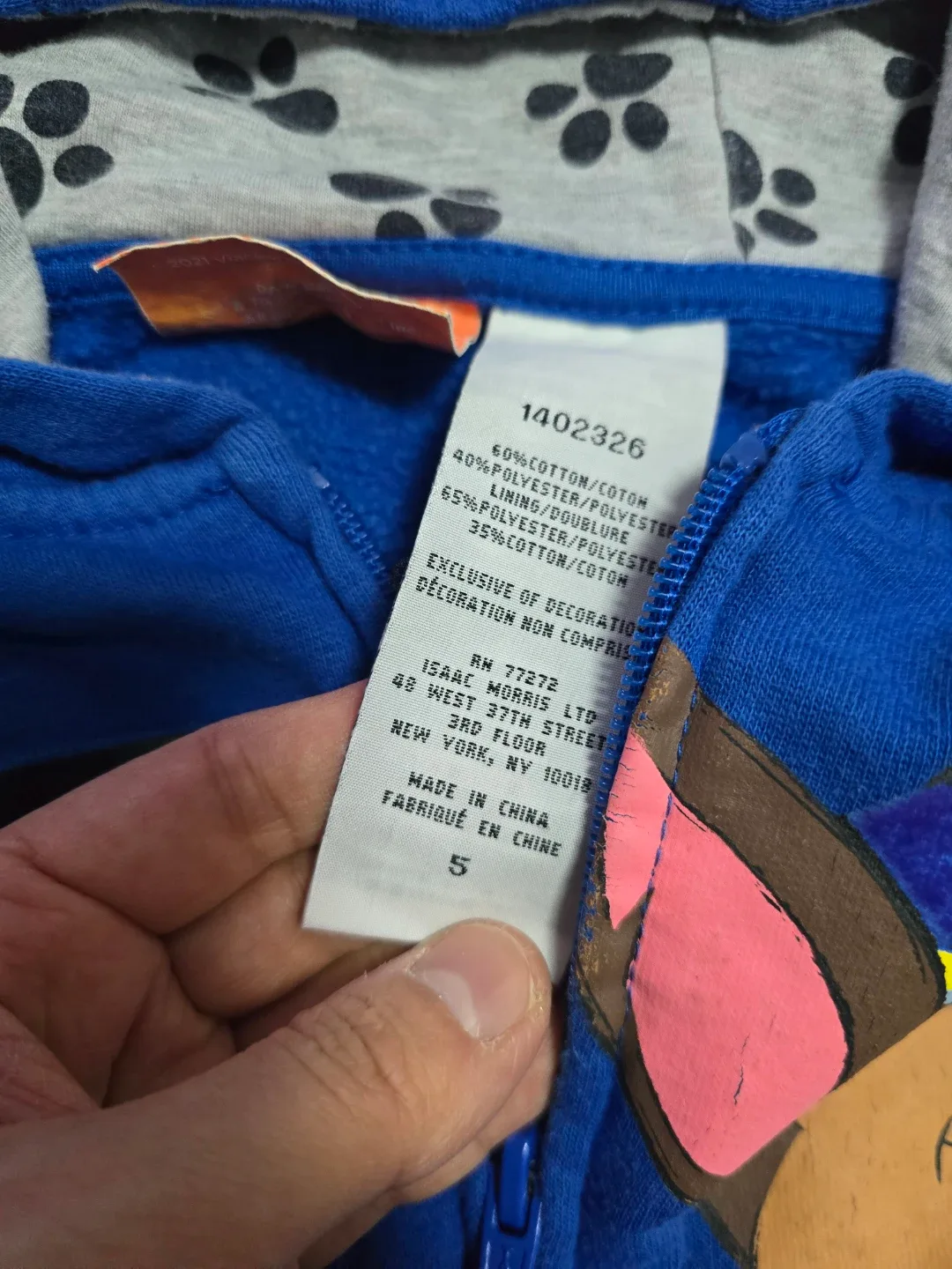 Paw Patrol Chase Sweater - 5T image indicator(3)