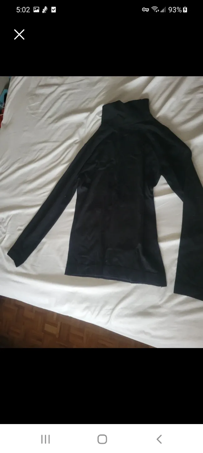 Black Turtleneck Long Sleeve Top thumbnail