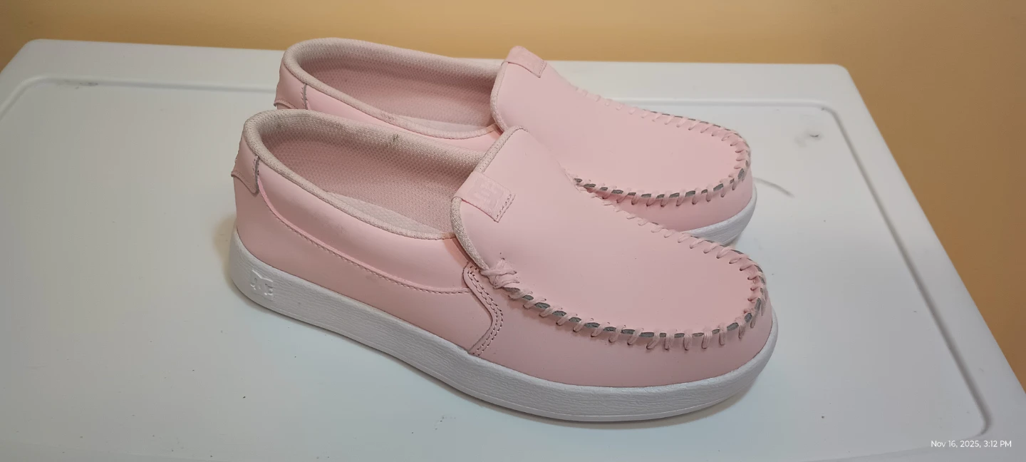 DC Women's Moc Slip-On Shoes Pink Size 8