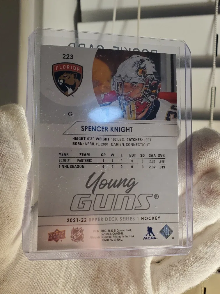 Spencer Knight Young Guns Rookie card image indicator(2)