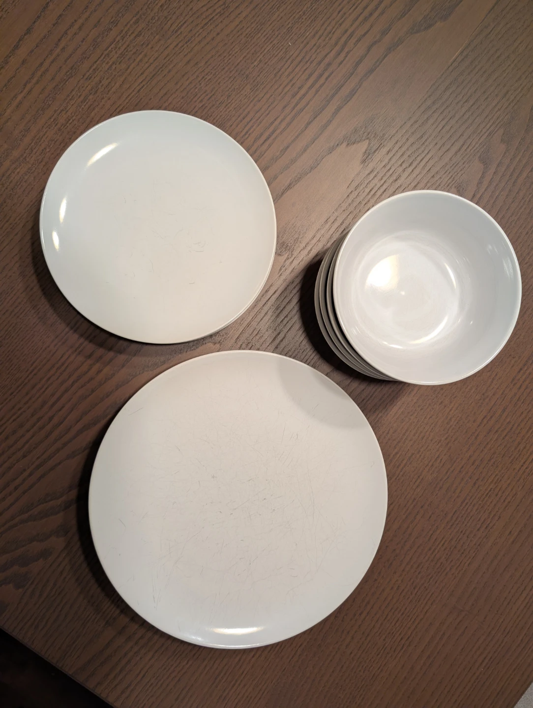 IKEA White Plates and Bowls