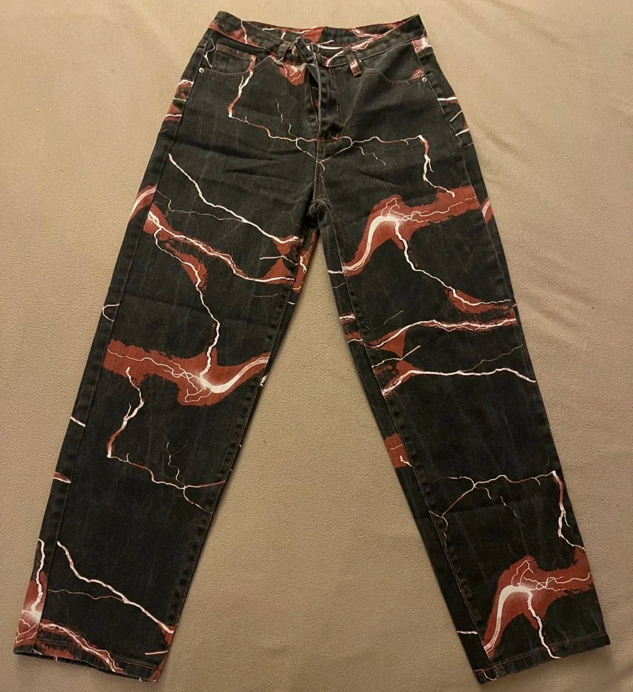 Lightning Print Jeans females size small image indicator(2)