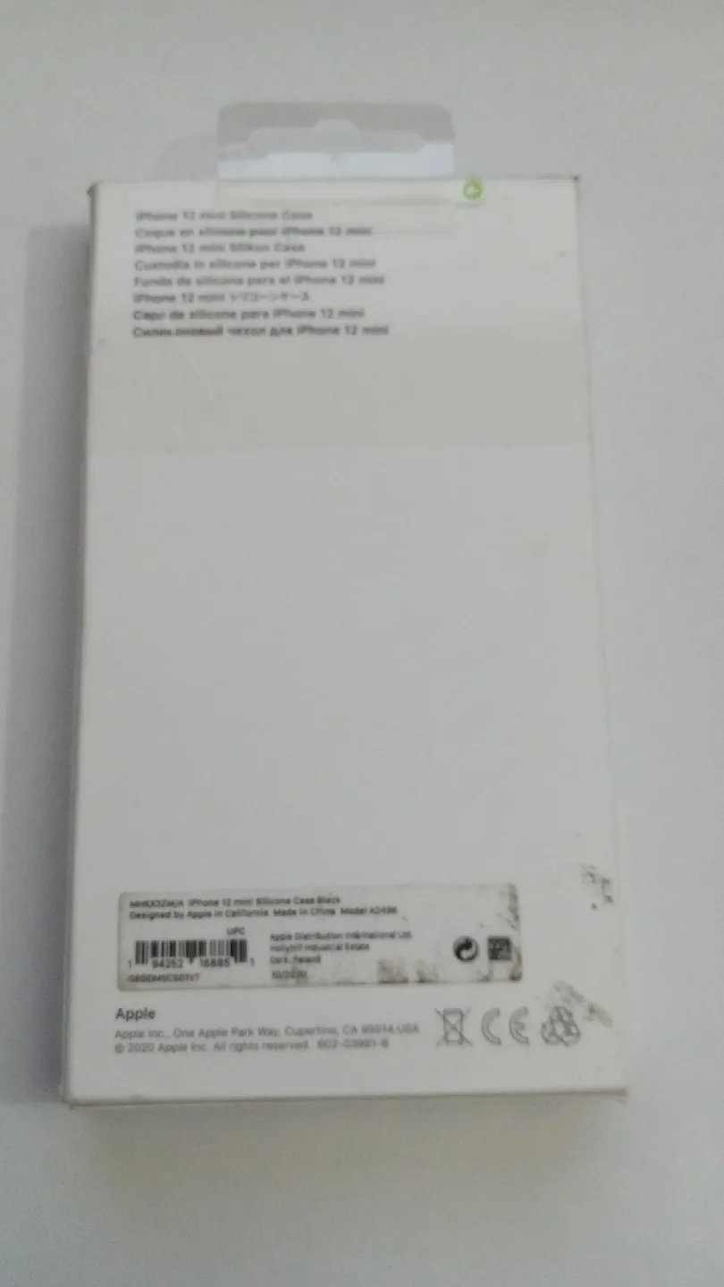 New Genuine Apple iPhone 12 mini Silicone Case - Black image indicator(2)