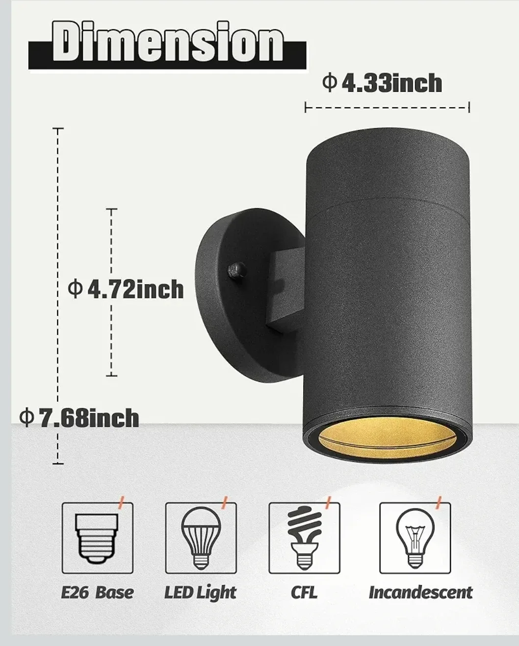 Ken & Ricky Black Outdoor Cylinder Wall Light -NEW image indicator(5)